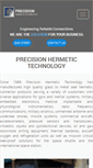 Mobile Screenshot of precisionhermetic.com